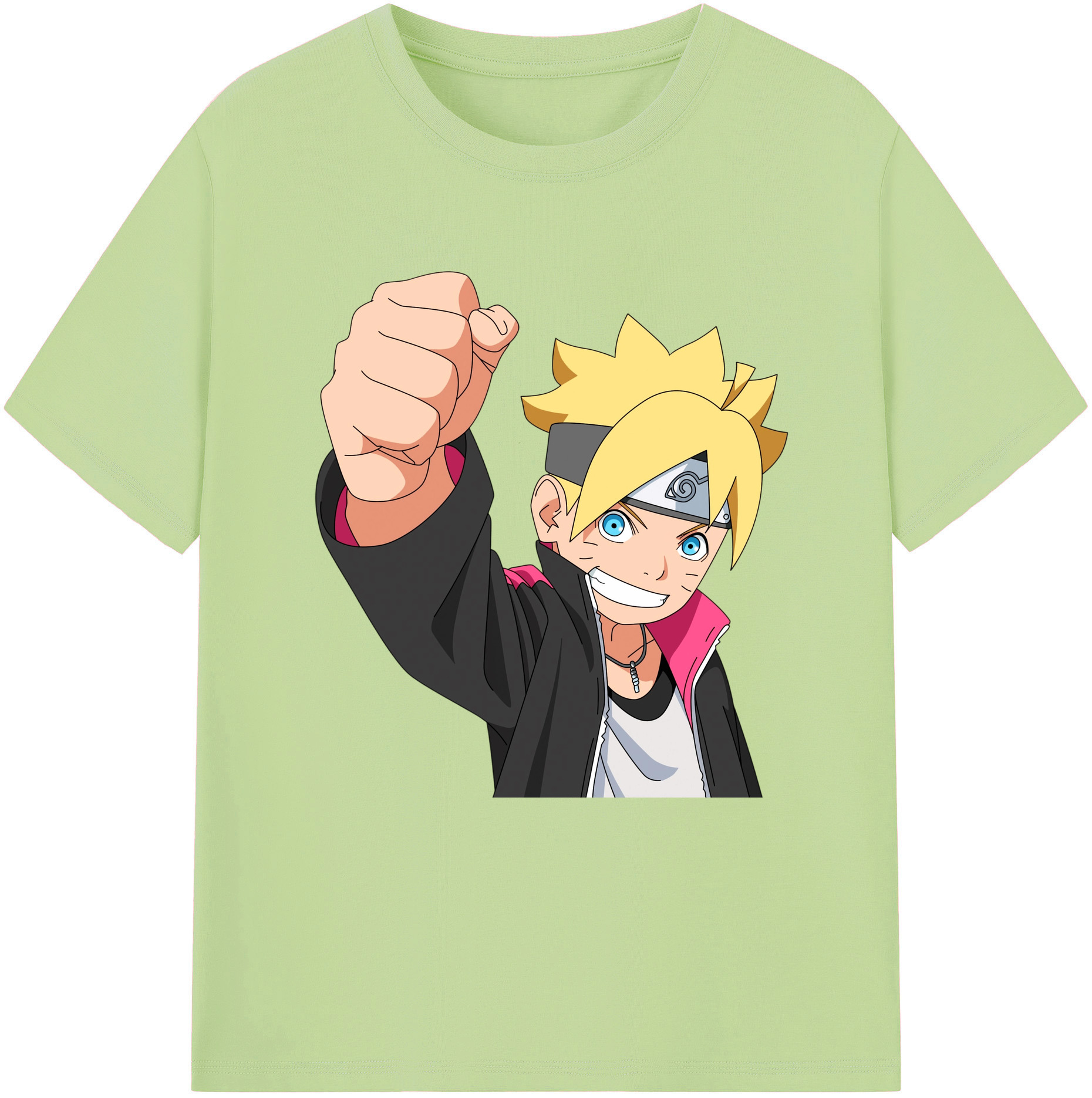 （画像用） NARUTO -ナルト- うずまき ボルト Uzumaki Boruto 綿100％半袖Tシャツ（フロントプリント）
